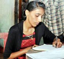 Endosulfan victim Sruthi who gets assistance to pursue her studies