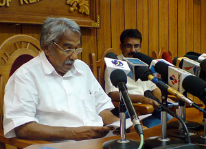 Chief Minister Oommen Chandy