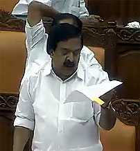 Home Minister Ramesh Chennithala