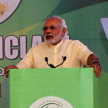 Prime Minister Narendra Modi inaugurating Global Ayurveda Festival, Kozhikode