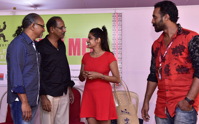 Directors Santosh Babusenan, Satish Babausenan, and Actors Neha Mahajan and Akram Mohammed