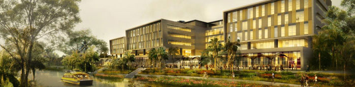 Artist's impression of first phase of smart city when finished