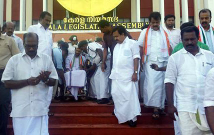 Anoop Jacob being taken to hospital on Oct. 1