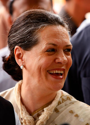 Congress president Sonia Gandhi
