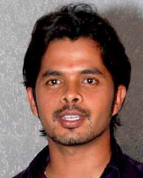 Cricketer S. Sreesanth with BJP leaders