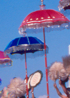Silk umbrellas used in Thrissur Pooram (file photo)